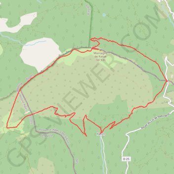 Itinéraire La Sapie - montagne de raton, distance, dénivelé, altitude, carte, profil, trace GPS