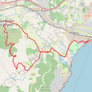 Itinéraire Boucle VTT dans les Maures, distance, dénivelé, altitude, carte, profil, trace GPS