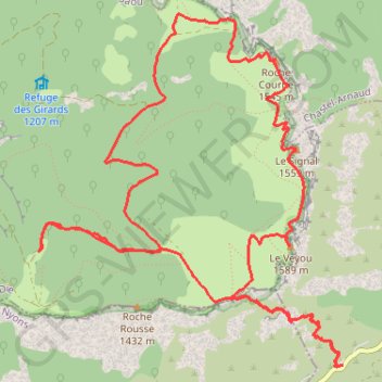 Itinéraire Les 3 BECS par le pas de la siara, distance, dénivelé, altitude, carte, profil, trace GPS