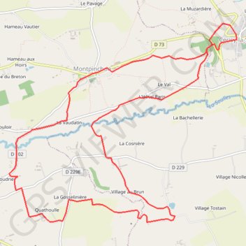 Itinéraire La vallée de la Soulles, distance, dénivelé, altitude, carte, profil, trace GPS