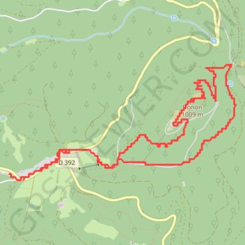 Itinéraire Le Donon, distance, dénivelé, altitude, carte, profil, trace GPS