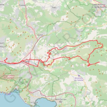 Itinéraire La valentine - Signes, distance, dénivelé, altitude, carte, profil, trace GPS