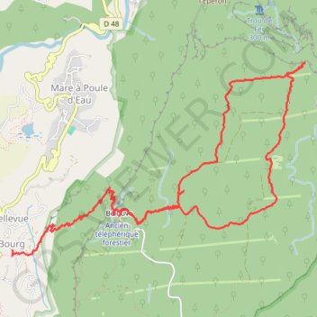 Itinéraire Réunion - J8, distance, dénivelé, altitude, carte, profil, trace GPS