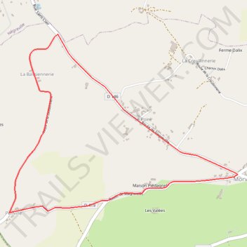 Itinéraire Parcours 5 kms, distance, dénivelé, altitude, carte, profil, trace GPS