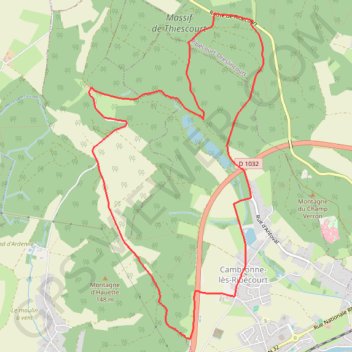 Itinéraire Cambronne-Lès-Ribécourt - Circuit du Plateau de la Croisette, distance, dénivelé, altitude, carte, profil, trace GPS