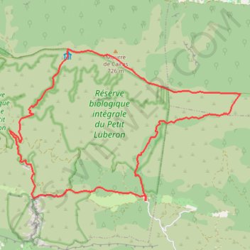 Itinéraire Luberon - Circuit de Mérindol, distance, dénivelé, altitude, carte, profil, trace GPS