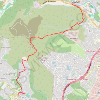 Itinéraire trace, distance, dénivelé, altitude, carte, profil, trace GPS