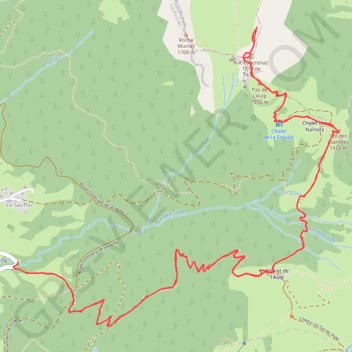 Itinéraire Roc Lancrenaz, distance, dénivelé, altitude, carte, profil, trace GPS