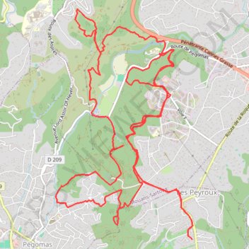 Itinéraire Fartlek Mouans Sartoux, distance, dénivelé, altitude, carte, profil, trace GPS