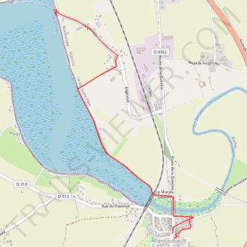 Itinéraire parcours R P 3, distance, dénivelé, altitude, carte, profil, trace GPS