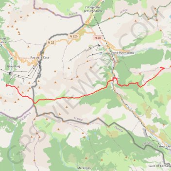 Itinéraire Traversée des Pyrénées - Étape 30, distance, dénivelé, altitude, carte, profil, trace GPS