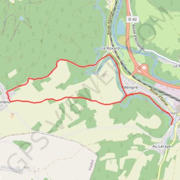 Itinéraire Chemins du Pays d'Épinal, Cœur des Vosges - Crinchibois, distance, dénivelé, altitude, carte, profil, trace GPS
