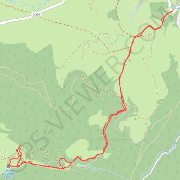 Itinéraire Cabane des bordes Bilhères en Ossau, distance, dénivelé, altitude, carte, profil, trace GPS