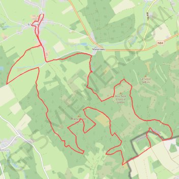 Itinéraire BA22 19 km, distance, dénivelé, altitude, carte, profil, trace GPS