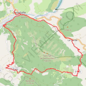Itinéraire Le Tour de Destourbes, distance, dénivelé, altitude, carte, profil, trace GPS