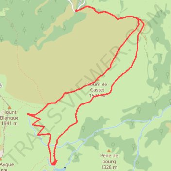 Itinéraire Lac d'Aygue Rouye en boucle, distance, dénivelé, altitude, carte, profil, trace GPS