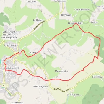 Itinéraire Enregistrement du 22/11/2024, distance, dénivelé, altitude, carte, profil, trace GPS