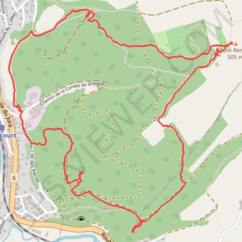 Itinéraire Sentier des faines, distance, dénivelé, altitude, carte, profil, trace GPS
