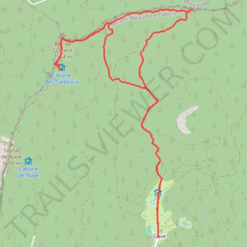 Itinéraire Autrans-Méaudre en Vercors Marche à pied, distance, dénivelé, altitude, carte, profil, trace GPS