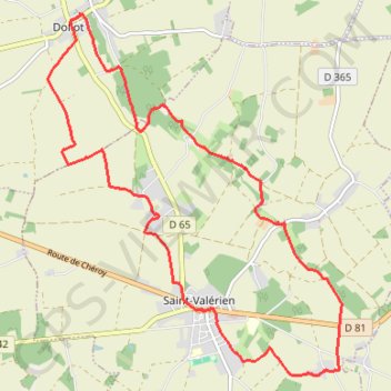 Itinéraire Boucle autour de Dollot, distance, dénivelé, altitude, carte, profil, trace GPS