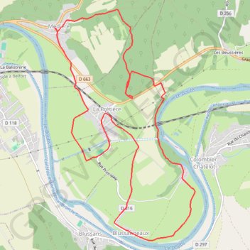 Itinéraire Le méandre, distance, dénivelé, altitude, carte, profil, trace GPS