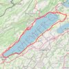 Itinéraire Tour du Lac de Neuchâtel, distance, dénivelé, altitude, carte, profil, trace GPS