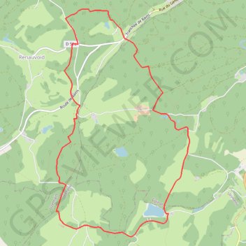 Itinéraire Chemins du Cœur des Vosges - Les 13 cantons, distance, dénivelé, altitude, carte, profil, trace GPS