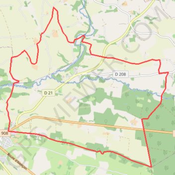 Itinéraire Les Écureuils du Domfrontais - La Nocherie, distance, dénivelé, altitude, carte, profil, trace GPS