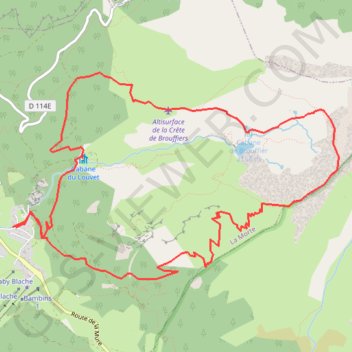 Itinéraire Circuit du pas de la Mine, distance, dénivelé, altitude, carte, profil, trace GPS