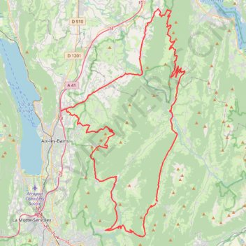 Itinéraire BAUGES, distance, dénivelé, altitude, carte, profil, trace GPS