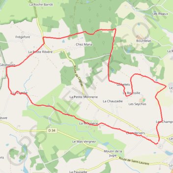 Itinéraire Rando sereilhac, distance, dénivelé, altitude, carte, profil, trace GPS