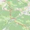 Itinéraire 02-AOU-16 12:45:38, distance, dénivelé, altitude, carte, profil, trace GPS