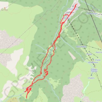 Itinéraire Valfrejus, distance, dénivelé, altitude, carte, profil, trace GPS