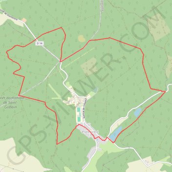 Itinéraire Une belle forêt française, distance, dénivelé, altitude, carte, profil, trace GPS