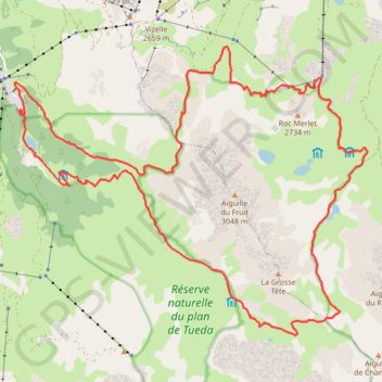 Itinéraire Aiguille du Fruit, distance, dénivelé, altitude, carte, profil, trace GPS