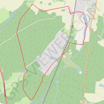 Itinéraire NOGENT SUR VERNISSON LOIRET, distance, dénivelé, altitude, carte, profil, trace GPS