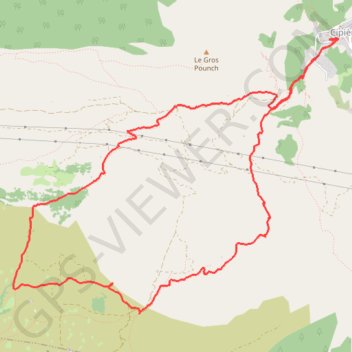 Itinéraire 2024 12 06 - plateau de calern depuis Cipières sams, distance, dénivelé, altitude, carte, profil, trace GPS