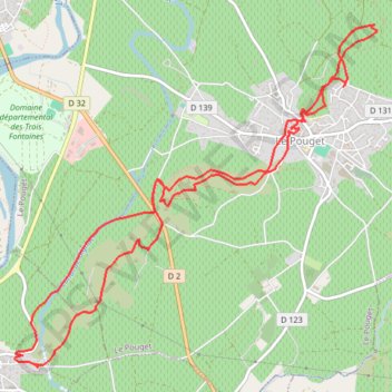 Itinéraire Tressan le pouget, distance, dénivelé, altitude, carte, profil, trace GPS
