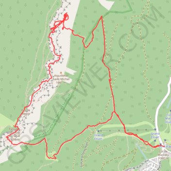 Itinéraire 2019-06-07 10:46, distance, dénivelé, altitude, carte, profil, trace GPS