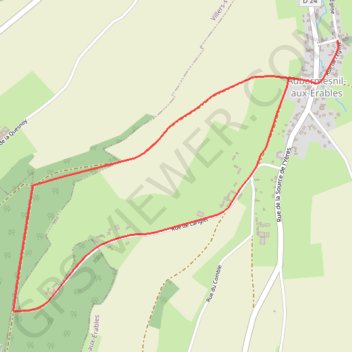 Itinéraire Circuit de la Quesnoye - Aubermesnil-aux-Erables, distance, dénivelé, altitude, carte, profil, trace GPS