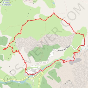 Itinéraire Balcons de Cervières, distance, dénivelé, altitude, carte, profil, trace GPS