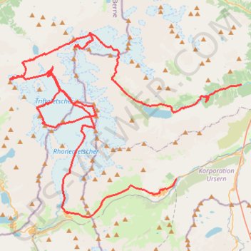 Itinéraire Raid Dammastock, distance, dénivelé, altitude, carte, profil, trace GPS