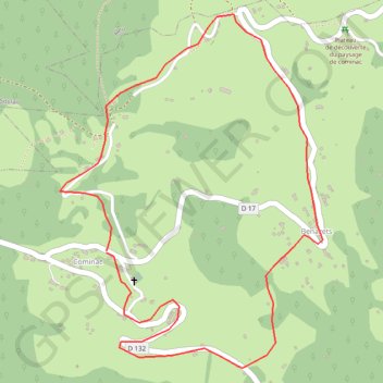Itinéraire Les Mûres - Cominac, distance, dénivelé, altitude, carte, profil, trace GPS