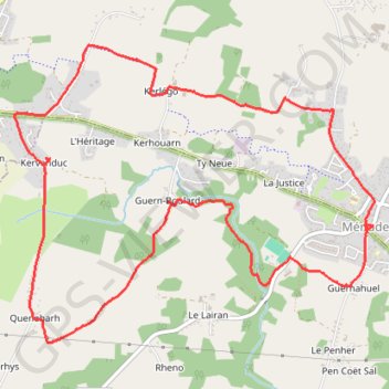 Itinéraire 56-231, distance, dénivelé, altitude, carte, profil, trace GPS