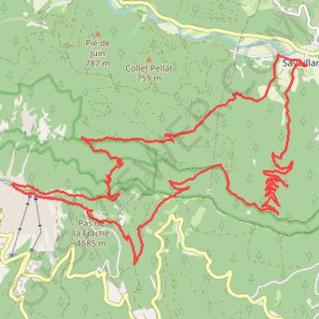 Itinéraire Savoillan Crête du Ventoux, distance, dénivelé, altitude, carte, profil, trace GPS