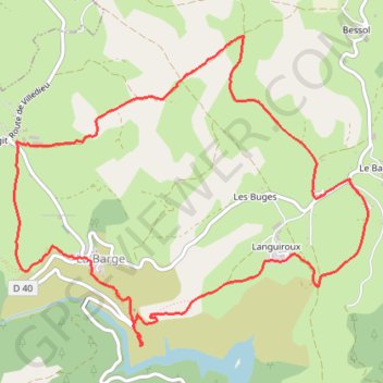 Itinéraire Château d'Alleuze - Barrage de Grandval, distance, dénivelé, altitude, carte, profil, trace GPS
