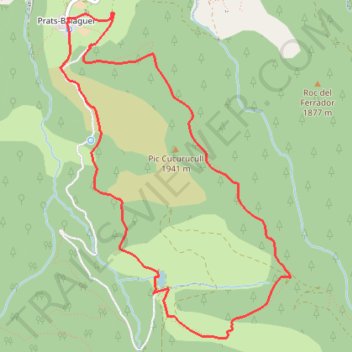 Itinéraire Pic de Coucouroucouil, distance, dénivelé, altitude, carte, profil, trace GPS