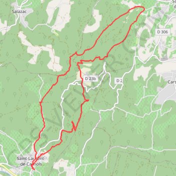 Itinéraire La Chartreuse de Valbonne, distance, dénivelé, altitude, carte, profil, trace GPS