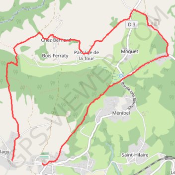Itinéraire Boucle de Groisy par la Tour, distance, dénivelé, altitude, carte, profil, trace GPS