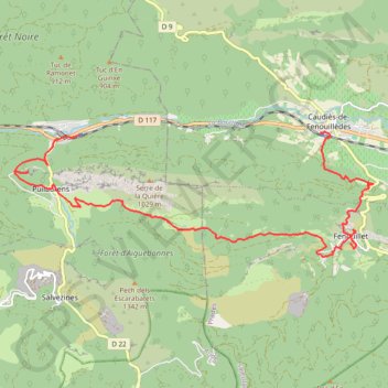 Itinéraire Château de Puylaurens, distance, dénivelé, altitude, carte, profil, trace GPS